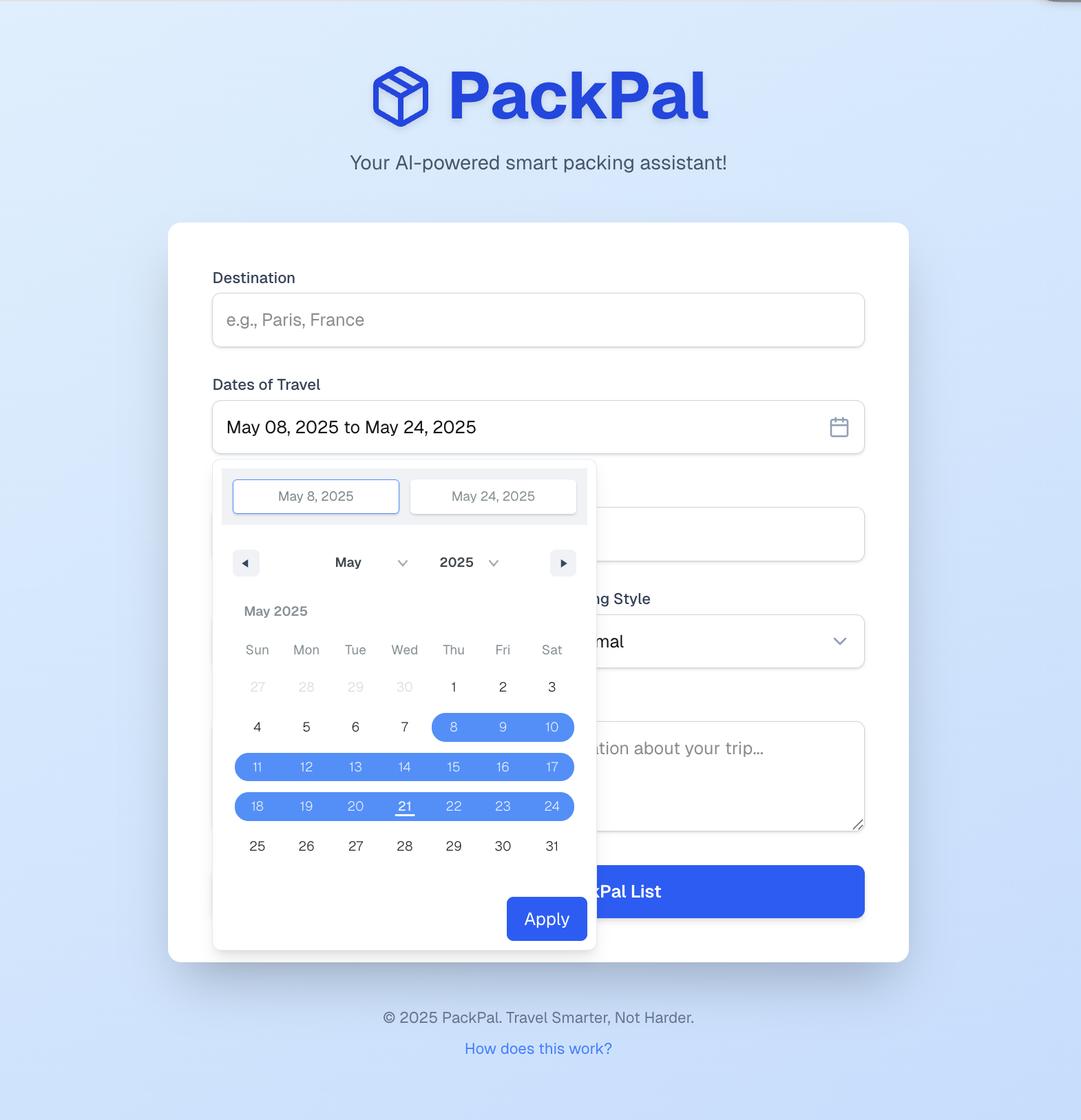 PackPal